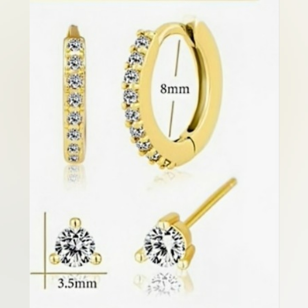 gold earing set - Picture 4 of 5